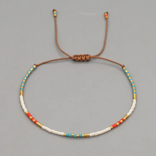 Go2Boho Miyuki Beaded Bracelets Simple Thin Bracelet Bohemian Pulsera