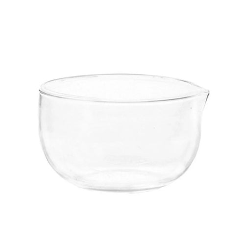 350/600ml Transparent Tea Bowl with Spout Double Layer Japanese Matcha