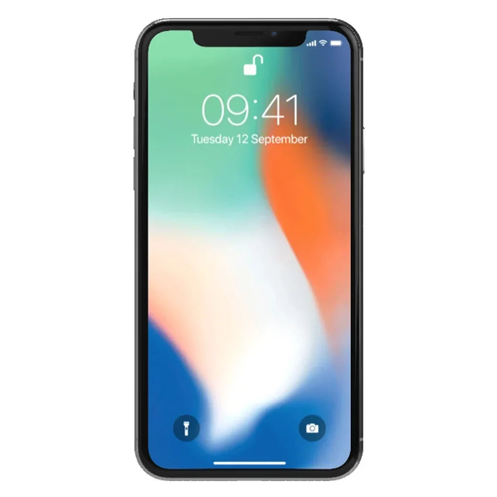 Original iPhone X 4G LTE CellPhone Unlocked 64GB/256GB ROM 5.8" A11 Bionic Chip Hexa Core FACE ID Apple IOS Mobile Phone