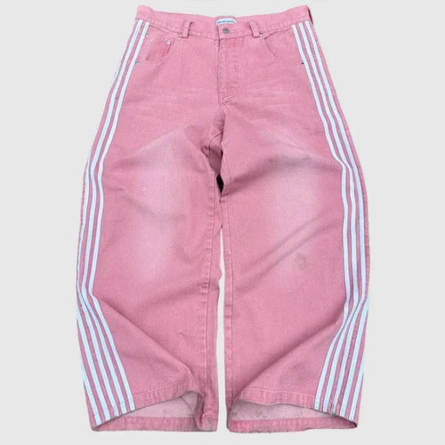 Y2K Baggy Jeans Harajuku vintage Striped Embroidered high quality