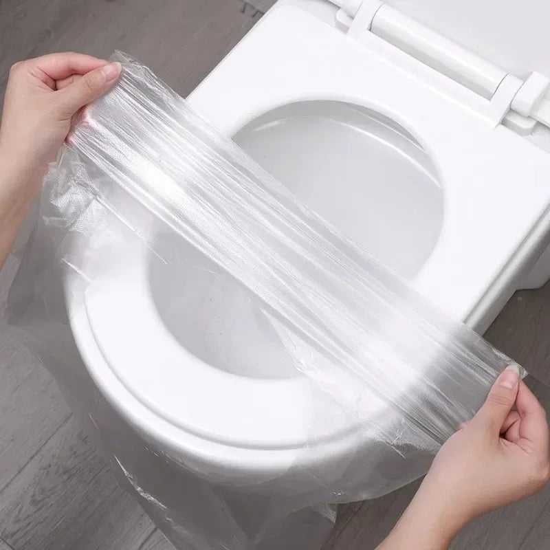 50pcs Disposable Toilet Seat Cover Portable Travel Safe Toilet Seat