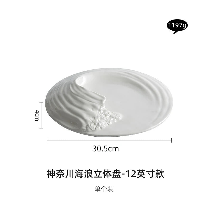 Creativity Hailang Stereoscopic Ceramic Tableware Special-shaped