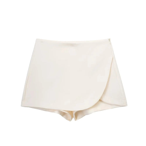 TRAF Women's Skort High Waist Brown Skirt Pants Stylish Summer Pink