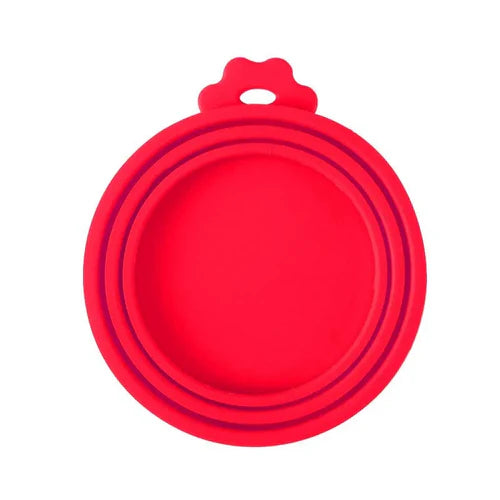 2pcs/set Reusable Pet Food Can Cover and Spoon Portable Dogs Cat