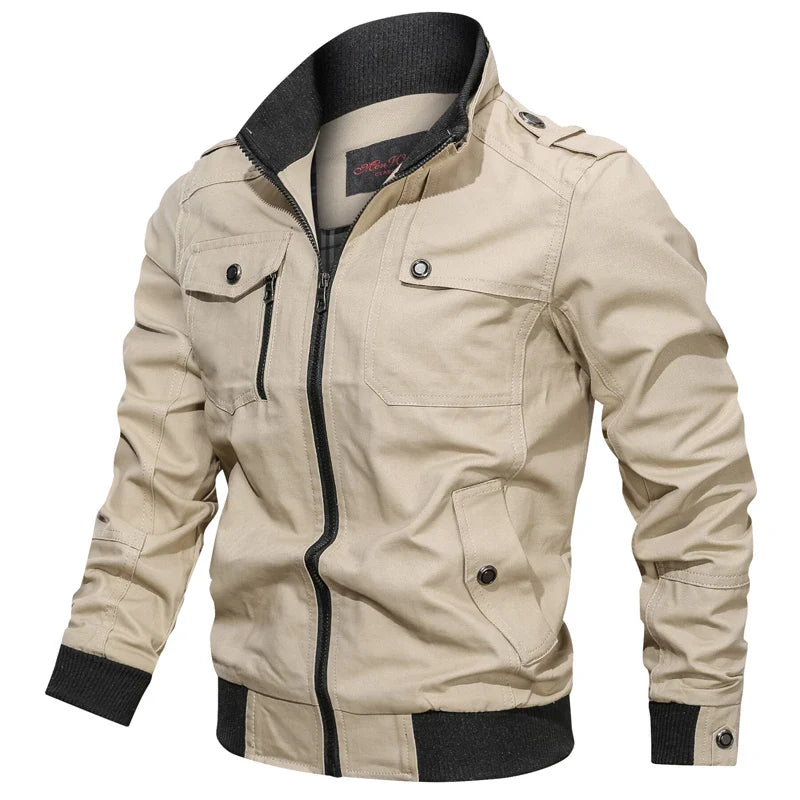 Men's Jacket Military Tactical Man Jackets Coat Zipper Cargo Jackets