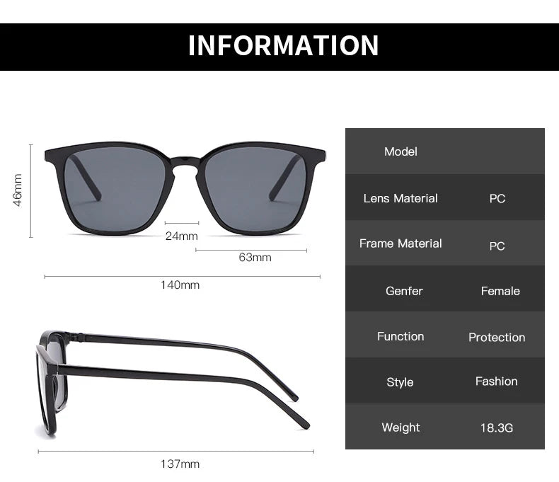 2023 New Fashion Sunglasses Women Brand Designer Retro Rectangle Sun