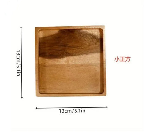 Japanese solid wood fruit plate factory wholesale wooden tray