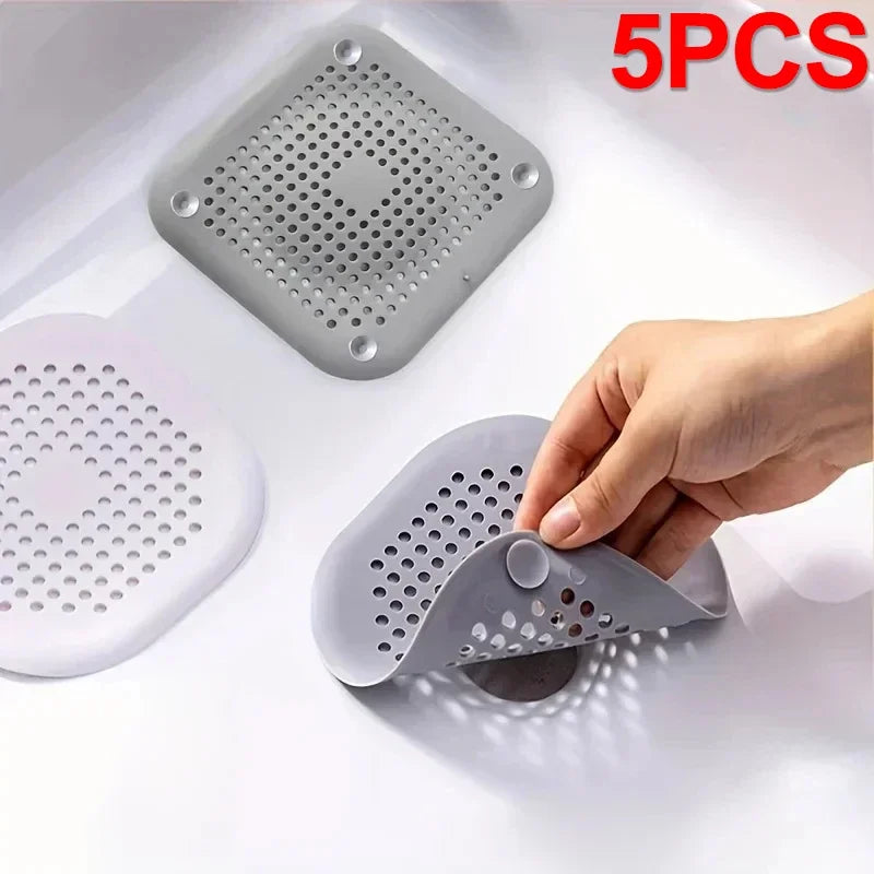 5/1PCS Hair Catcher Filter Sink Anti-blocking Strainer Bathtub Shower