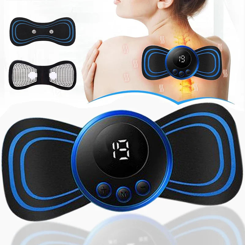 Mini Cervical Massager Electronic Pulse Back Massage Patch For Muscle