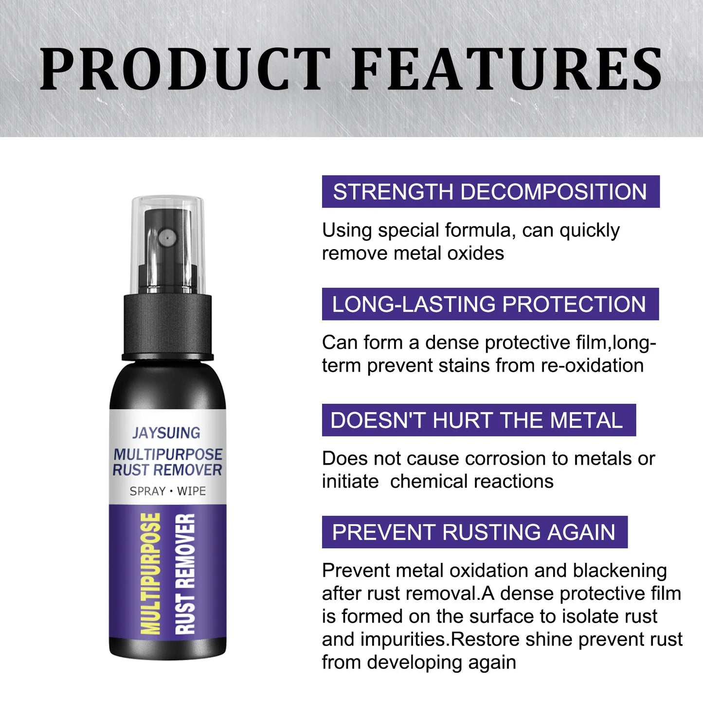50ml Metal Rust Remover Multifunctional Automotive Wheel Polishing And