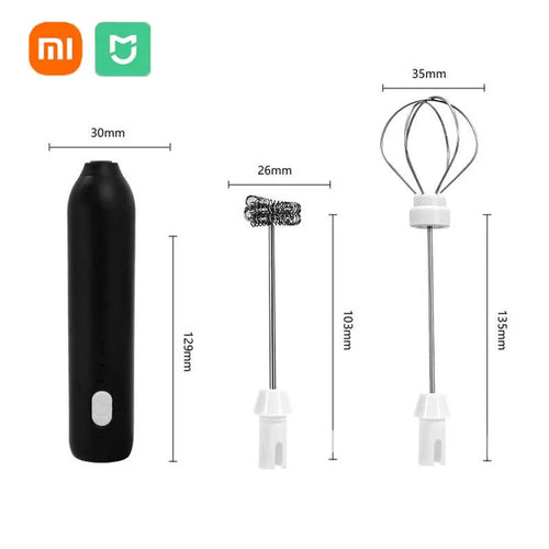 XIAOMI Electric Milk Frother Mini Handheld Wireless Powerful Type-C