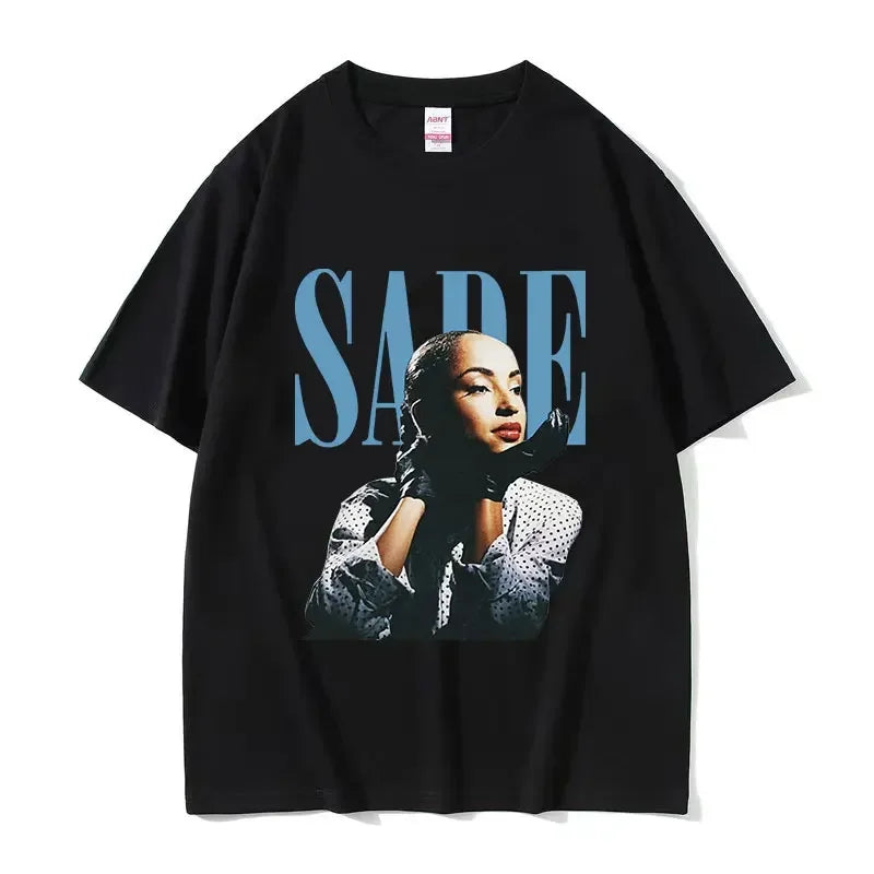 90s Singer S-Sade Print Graphic T Shirt Men Women Hip Hop Vintage