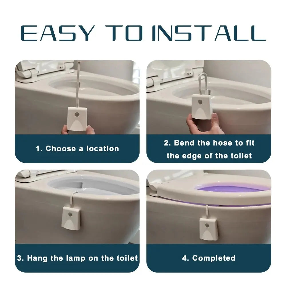 Toilet Night Light Charging Waterproof Human Sensing Toilet Induction