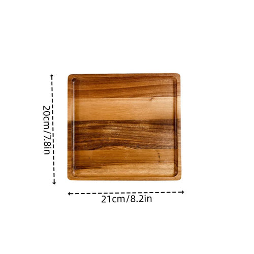 Japanese solid wood fruit plate factory wholesale wooden tray