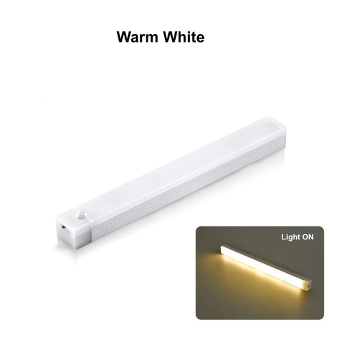 Motion Sensor Wireless LED Night Light USB Rechargeable Long Strip Bar