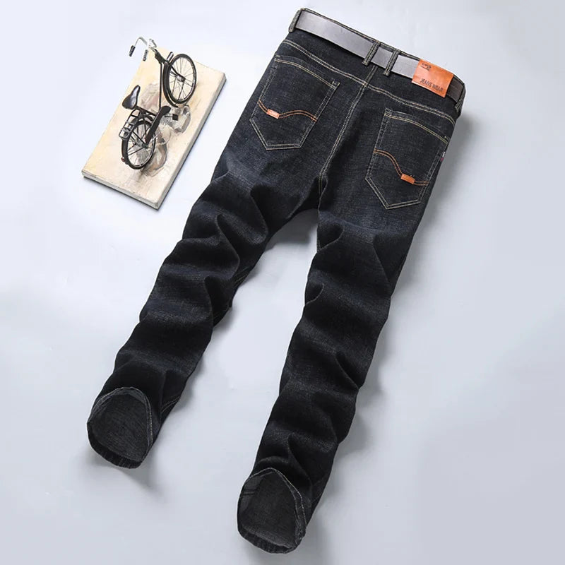 New Men Light Luxury Stretch Slim Fit Pants Comfortable Soft Business