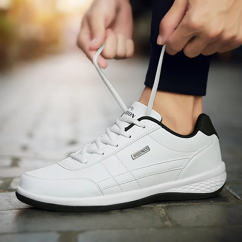 Pu Leather Men Shoes Sneakers Trend Casual Breathable Leisure Male
