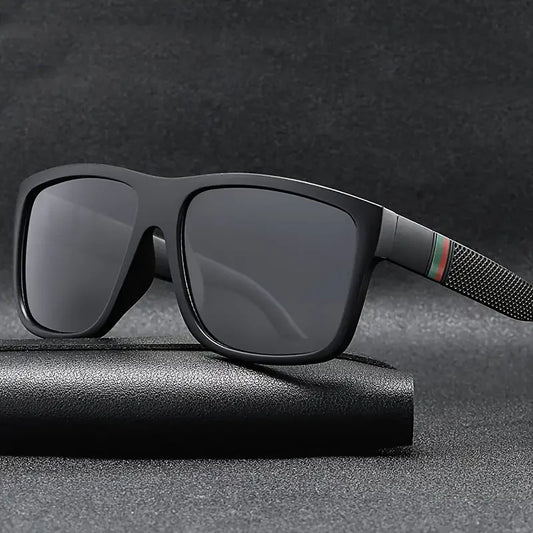 Fashion Square Polarized Sunglasses Men Vintage Plastic Male Sun