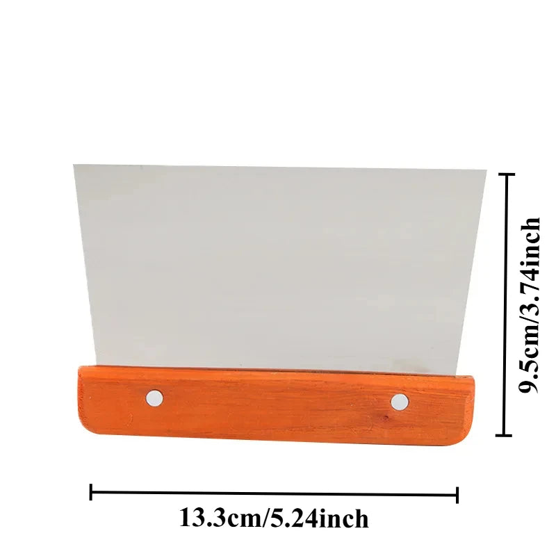 Stainless steel Bake Scraper Trapezoidal Cream Cake Dough Knife