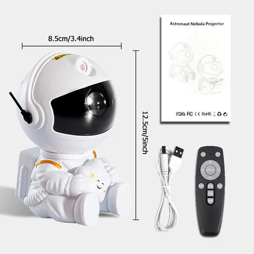 Galaxy Star Projector Starry Sky Night Light Astronaut Lamp Home Room