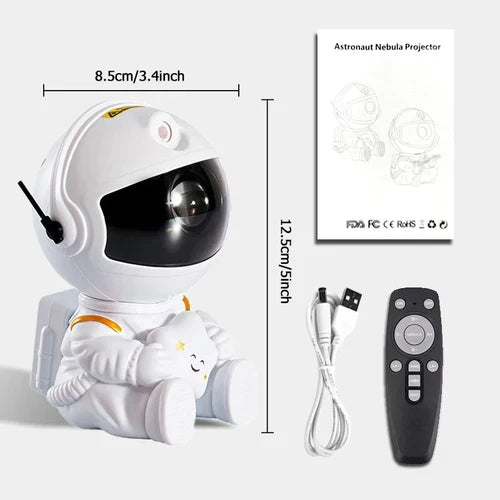 Galaxy Star Projector Starry Sky Night Light Astronaut Lamp Home Room