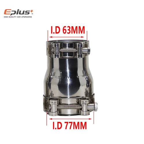 54MM-77MM Universal Stainless Steel Reducer Adapter Motorcycle Car
