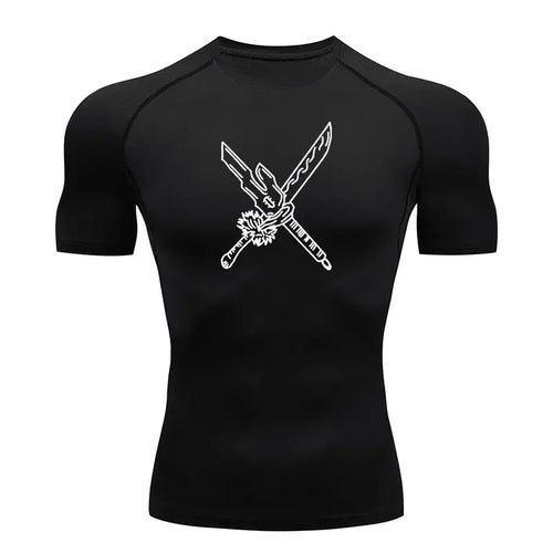 Men's Summer Fitness Gym Sports Running T-Shirt New Hot Selling Anime