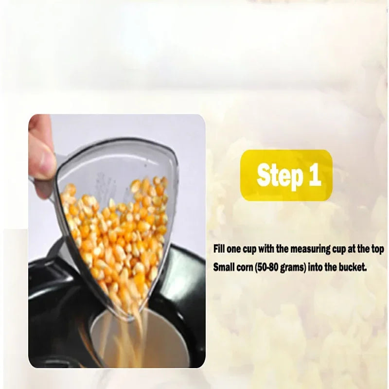220V Fully Automatic Popcorn Machine For Home Kitchen Popcorn Makers