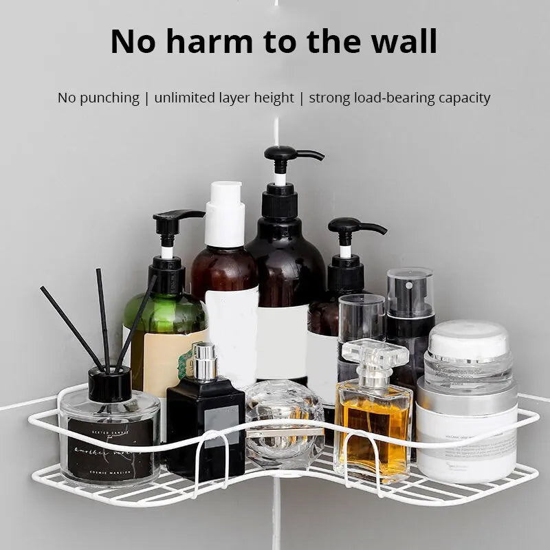 Iron Triangle Rack For Kitchen Bathroom Storage Rack Thickened Love
