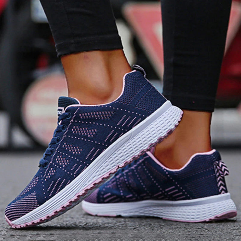 2025 New Fashion Breathable Women's Sneakers Flat Walking Woman