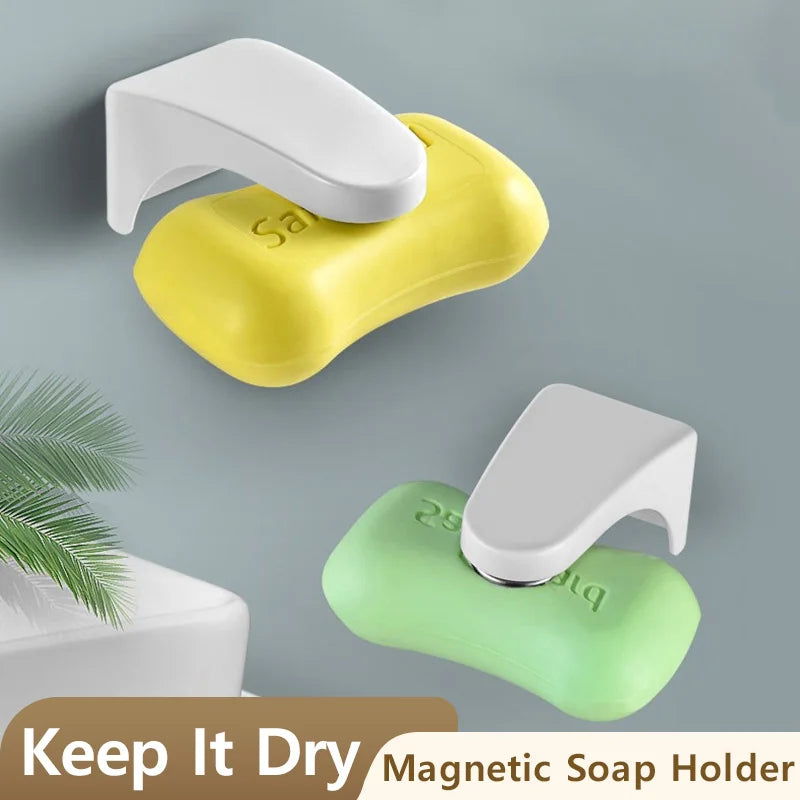 Magnetic Soap Holder, Soap Box Punch-free Soap Holder, Drain Soap