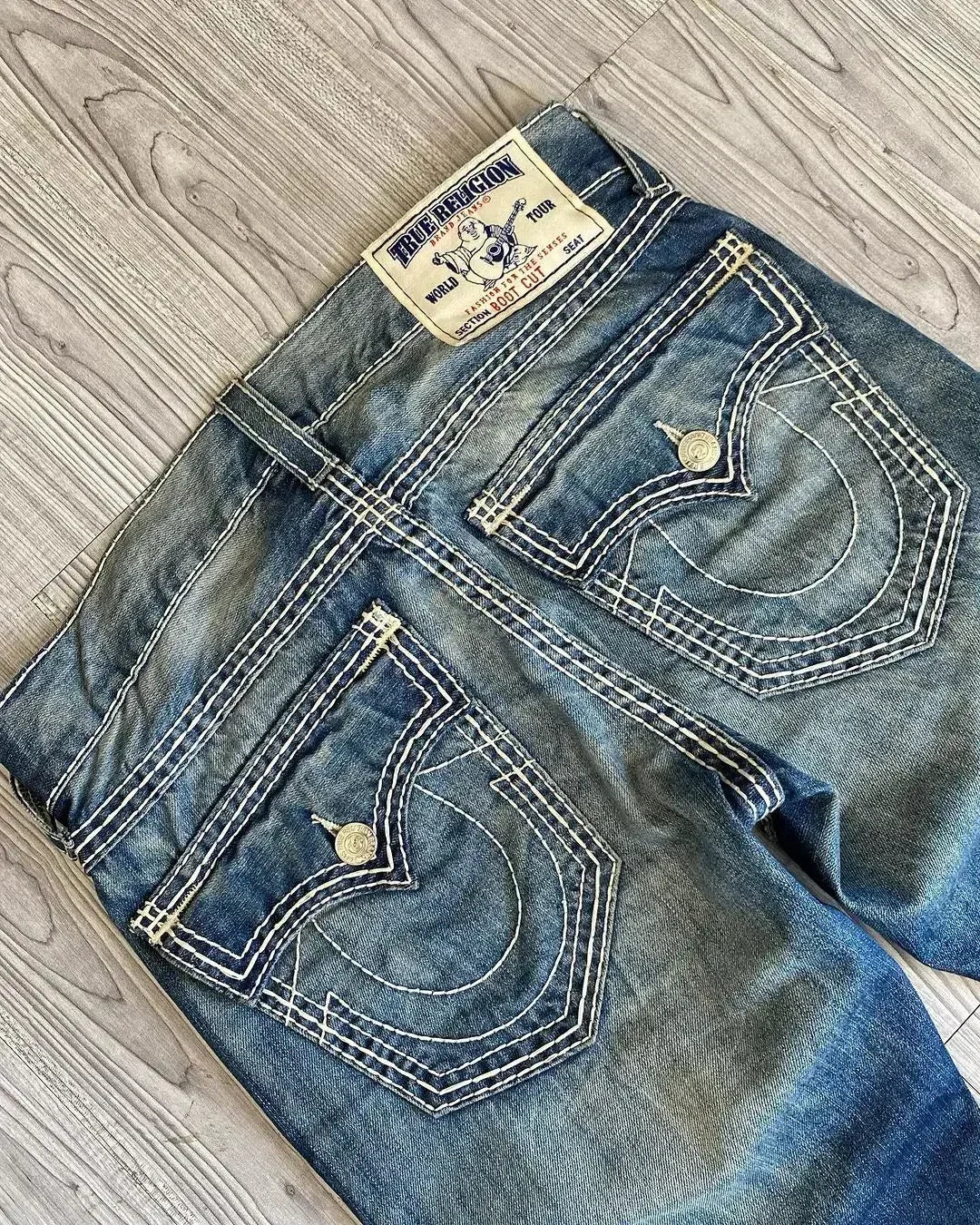 2000’s True Religion Low Rise Y2K Super T Bootcut Flared Jeans Street