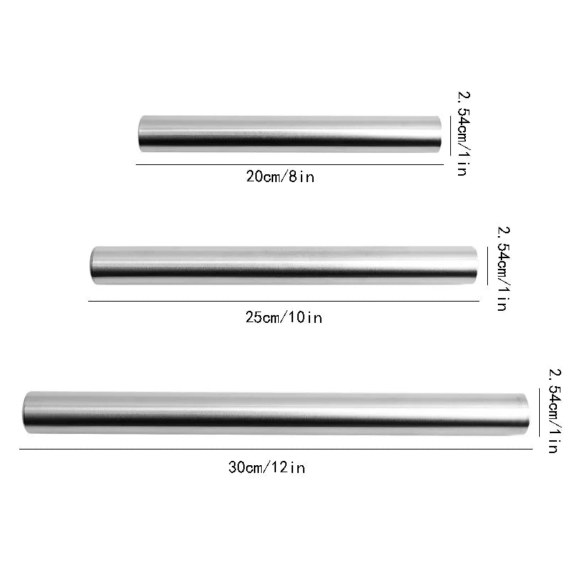 20/25/30cm Stainless Steel Non-Stick Rolling Roller Dough Bake Pizza