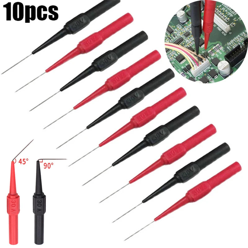 10Pcs 30V Diagnostic Tools Multimeter Test Lead Extention Back