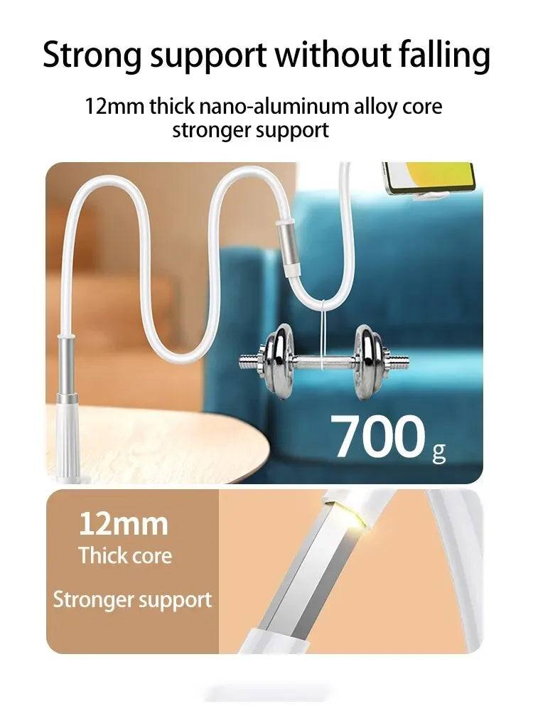 360 Clip Mobile Phone Holder Stand Portable Flexible Lazy Bed Desktop