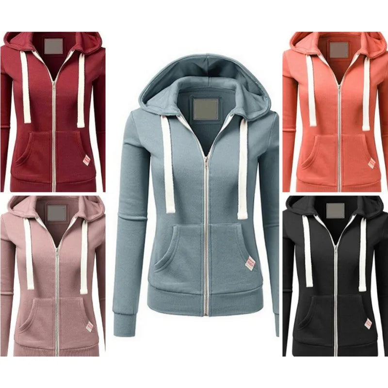 2024 Autumn/Winter New Women's Personalized Fashion Sports Hoodie Long