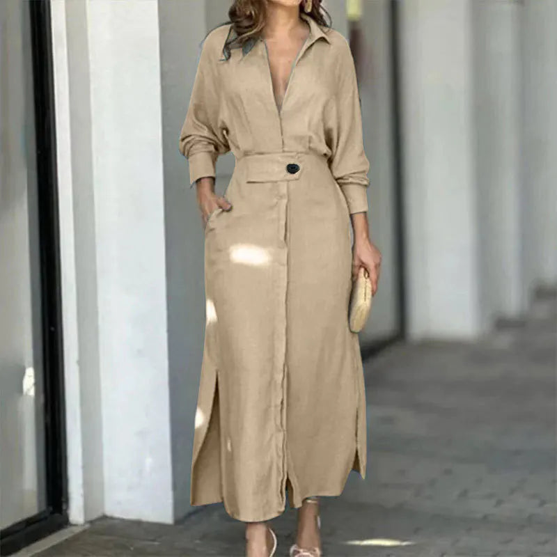 Women Dress 2024 Autumn New Fashion Elegant Long Sleeve Leisure Time