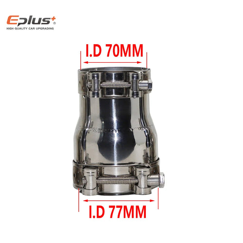 54MM-77MM Universal Stainless Steel Reducer Adapter Motorcycle Car