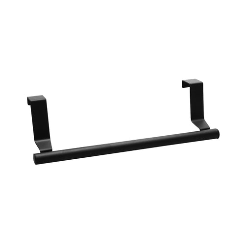 Black Towel Rack No Drilling 23CM Hanging Kitchen Towel Rack Cabinet