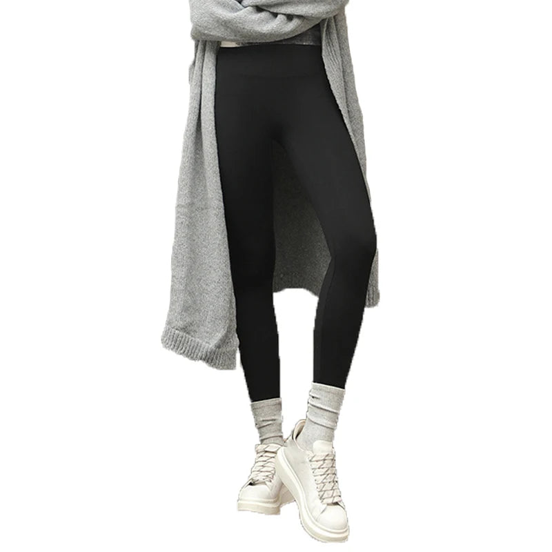 C.New S Autumn Winter High Waist Shark Leggings Women's Seamless
