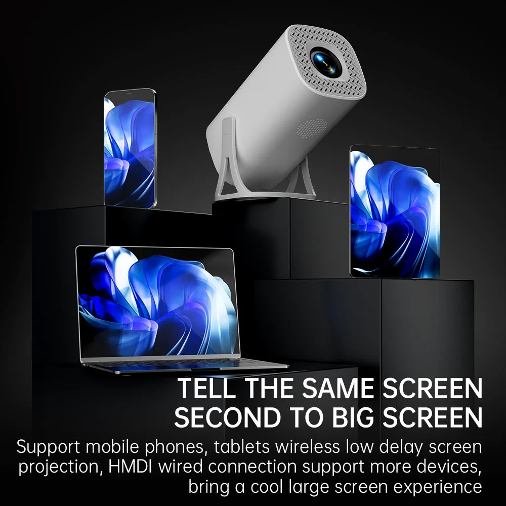 HONGTOP Android 11 Gaming Projector 64GB TF Card Wireless Gaming