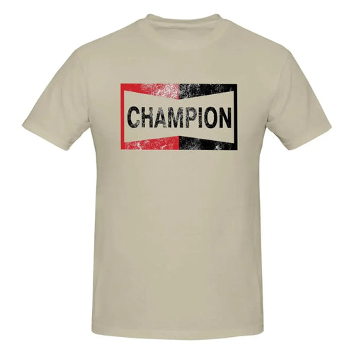 Champion Vintage Logo 100% Cotton T-shirt Men's Oversized T Shirts Men