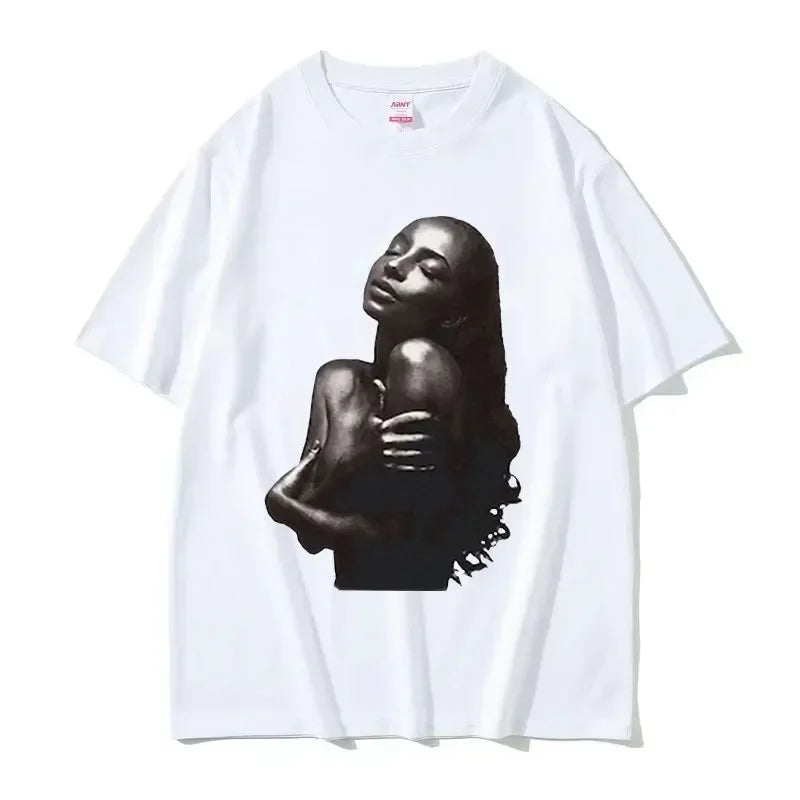 90s Singer S-Sade Print Graphic T Shirt Men Women Hip Hop Vintage