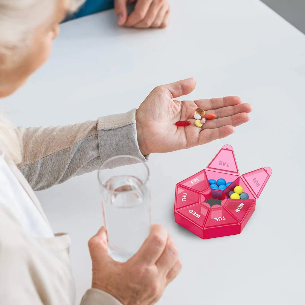 Folding Pill Case Medicine Drug Pills organizer storage Boxs Portable