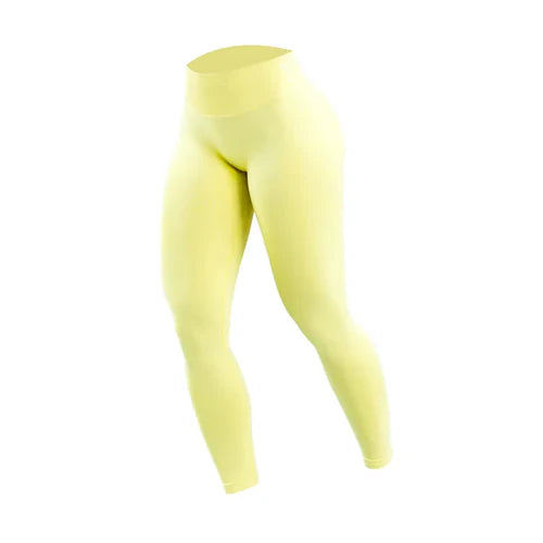 Women Three Waist Gym Yoga Pants High Waist Peach Buttocks Solid Color