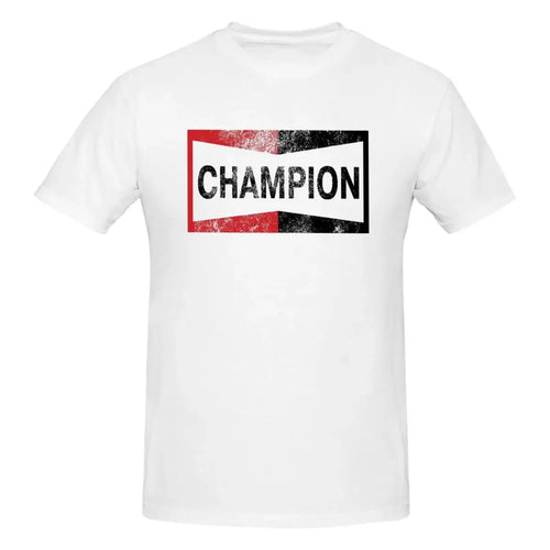 Champion Vintage Logo 100% Cotton T-shirt Men's Oversized T Shirts Men