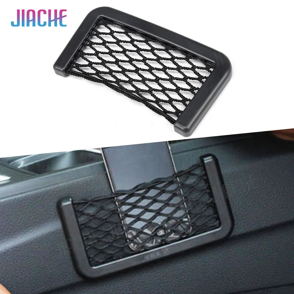 Car Storage Net Automotive Pocket Organizer Bag for Phone Holder Box
