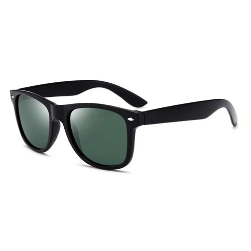 Classic Square Polarized Sunglasses Men Women Retro Black Sun Glasses