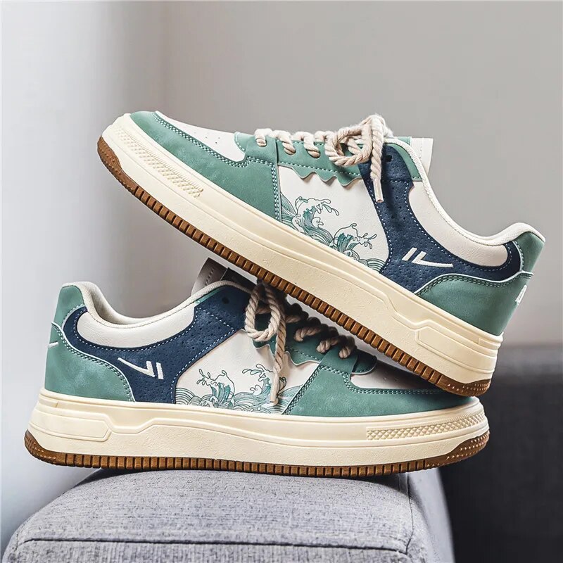 Men Skateboarding Shoes Canvas Comfortable Vulcanized Shoes All-match
