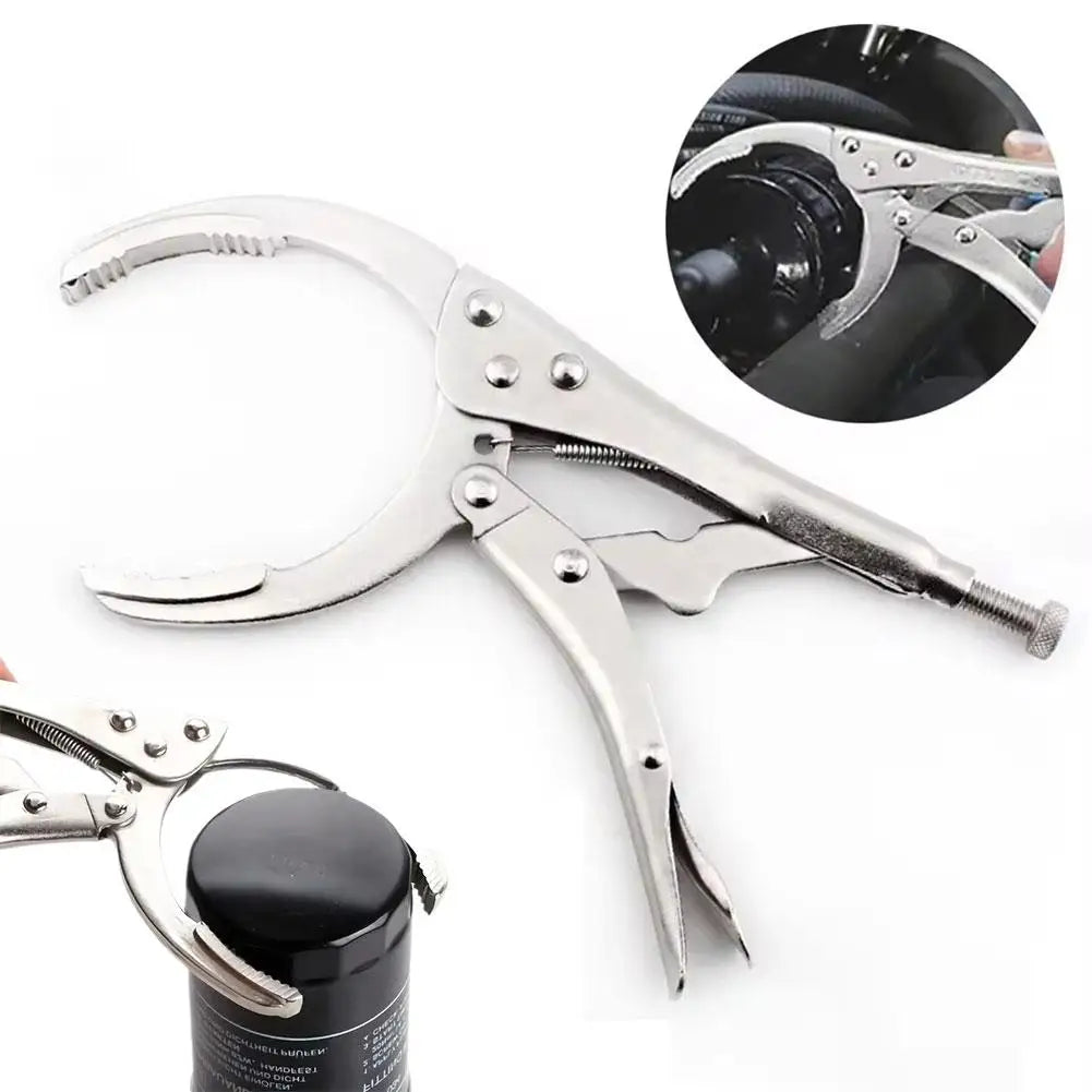 Chromeplate Adjustable Oil Filter Wrench 50mm-90mm Automotive oil